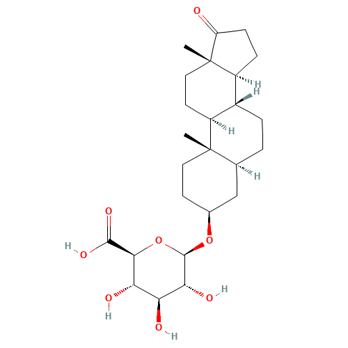 Epiandrosterone b-D-Glucuronide (CAS: 4271-00-5) - Chemical Structure and Molecular Formula 
