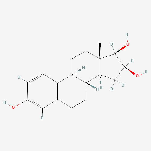 16-Epiestriol-d6 (CAS: 221093-41-0) - Chemical Structure and Molecular Formula 