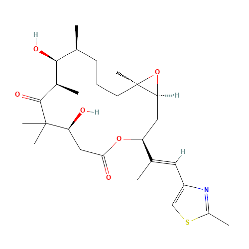 Epothilone B (synthetic) (CAS: 152044-54-7) - Chemical Structure and Molecular Formula 