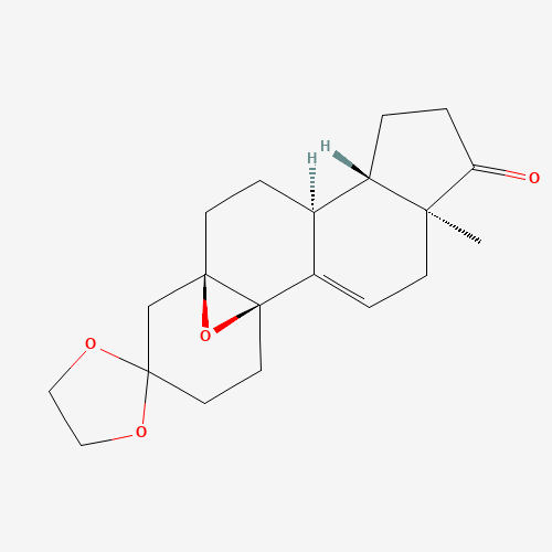 (5a,10a)-5,10-Epoxy-estr-9(11)-ene-3,17-dione Cyclic 3-(1,2-Ethanediyl Acetal) (CAS: 39931-87-8) - Chemical Structure and Molecular Formula 