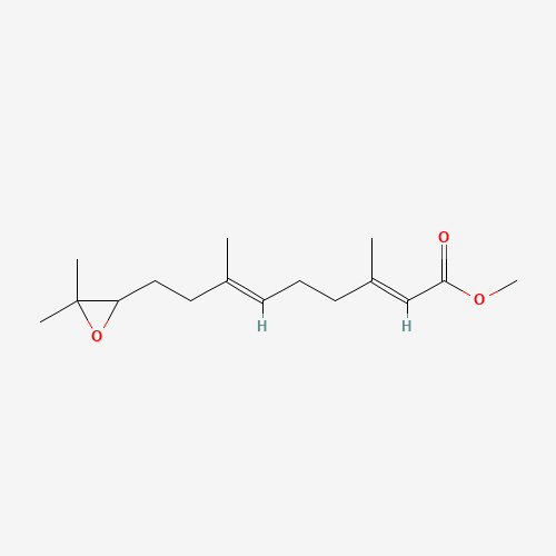trans-trans-10,11-Epoxy Farnesenic Acid Methyl Ester (CAS: 24198-95-6) - Chemical Structure and Molecular Formula 