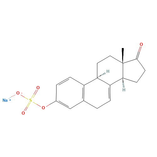 Equilin 3-Sulfate Sodium Salt (CAS: 16680-47-0) - Chemical Structure and Molecular Formula 