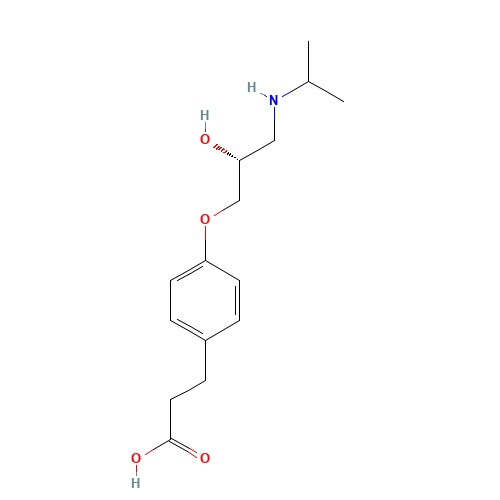(R)-Esmolol Acid (CAS: 910651-37-5) - Chemical Structure and Molecular Formula 