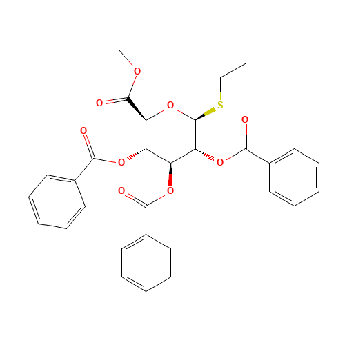 Ethyl 2,3,4-Tri-O-benzoyl-b-D-thioglucopyranosiduronic Acid Methyl Ester (CAS: 302965-09-9) - Related Chemical Product