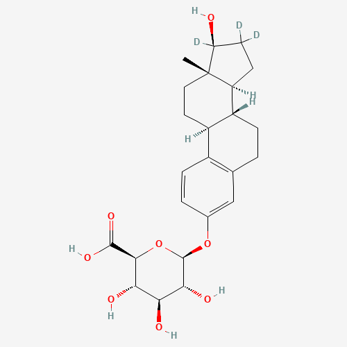 17b-Estradiol-d3 3-b-D-Glucuronide (CAS: 1260231-06-8) - Chemical Structure and Molecular Formula 