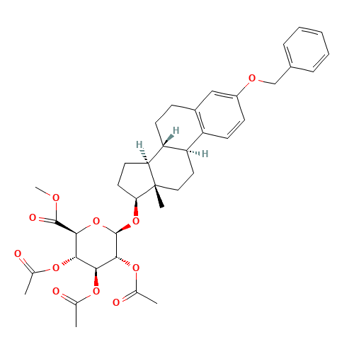 17b-Estradiol 3-O-Benzyl 17-(2,3,4-Tri-O-acetyl-b-D-glucuronide Methyl Ester) (CAS: 14364-98-8) - Related Chemical Product