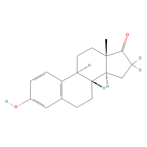 Estrone-d2 (CAS: 56588-58-0) - Chemical Structure and Molecular Formula 