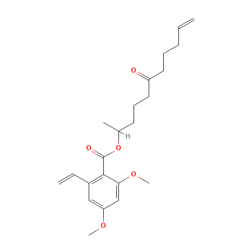 rac 2-Ethenyl-4,6-dimethoxy-benzoic Acid 1-Methyl-5-oxo-9-decen-1-yl Ester (CAS: 312305-42-3) - Related Chemical Product