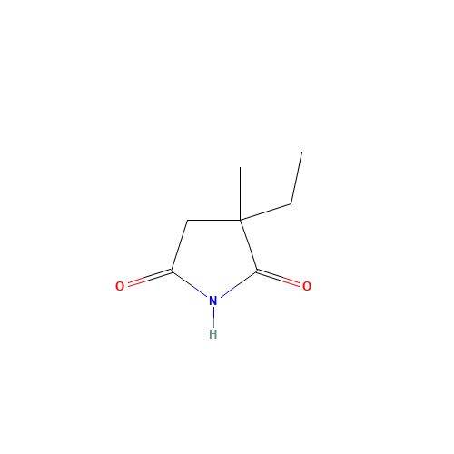 Ethosuximide (CAS: 77-67-8) - Chemical Structure and Molecular Formula 