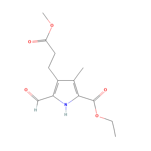 5-(Ethoxycarbonyl)-2-formyl-4-methyl-1H-pyrrole-3-propanoic Acid Methyl Ester (CAS: 54278-05-6) - Related Chemical Product