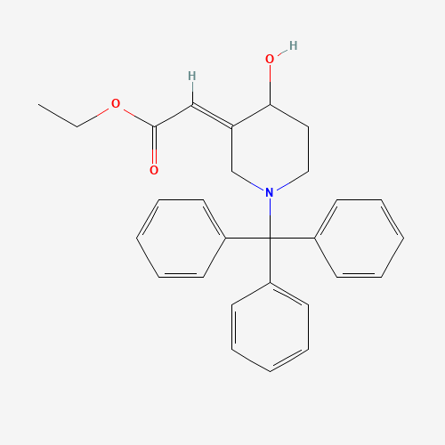 rac- (2E)-3-[(Ethoxycarbonyl)methylene]-1-trityl-4-piperidinol (CAS: 239466-40-1) - Related Chemical Product