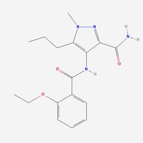 4-[(2-Ethoxybenzoyl)amino]-1-methyl-5-propyl-1H-pyrazole-3-carboxamide (CAS: 501120-38-3) - Related Chemical Product