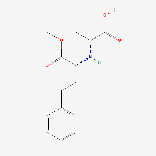 (-)-N-[1-(R)-Ethoxycarbonxyl-3-phenylpropyl)-D-alanine (CAS: 122076-80-6) - Related Chemical Product