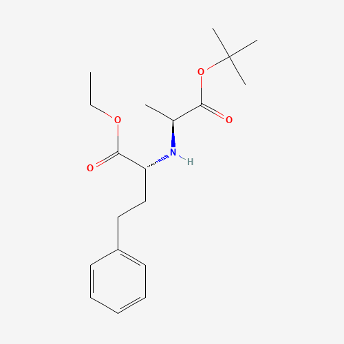 N-[1-(R)-Ethyloxycarbonyl-3-phenylpropyl]-L-alanine tert-Butyl Ester (CAS: 80828-28-0) - Chemical Structure and Molecular Formula 