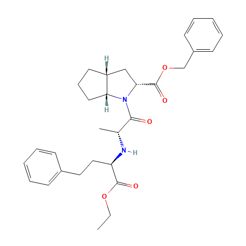 [2R,3aR,6aR]-1-[(2(R)-2-[[(1R)-1-Ethoxycarbonxyl)-3-phenylpropyl]amino]-1-oxopropyl]octahydrocyclopenta[6]pyrrole-2-carboxylic Acid, Benzyl Ester (CAS: 1356847-95-4) - Related Chemical Product