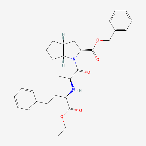 [2S,3aR,6aR]-1-[(2(S)-2-[[(1R)-1-Ethoxycarbonxyl)-3-phenylpropyl]amino]-1-oxopropyl]octahydrocyclopenta[6]pyrrole-2-carboxylic Acid, Benzyl Ester (CAS: 1356352-52-7) - Related Chemical Product
