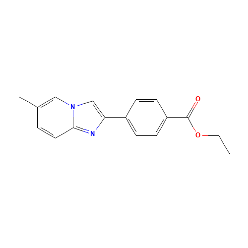 2-[4-(Ethoxycarbonyl)phenyl]-6-methyl-imidazo[1,2-a]pyridine (CAS: 109461-69-0) - Related Chemical Product