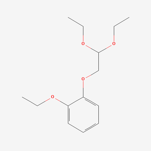 2-(2-Ethoxyphenoxy)acetaldehyde Diethyl Acetal (CAS: 112101-73-2) - Chemical Structure and Molecular Formula 