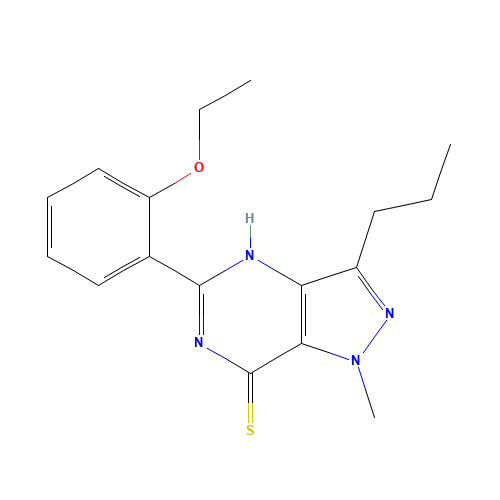 5-(2-Ethoxyphenyl)-1,6-dihydro-1-methyl-3-propyl-7H-pyrazolo[4,3-d]pyrimidine-7-thione (CAS: 479074-06-1) - Related Chemical Product