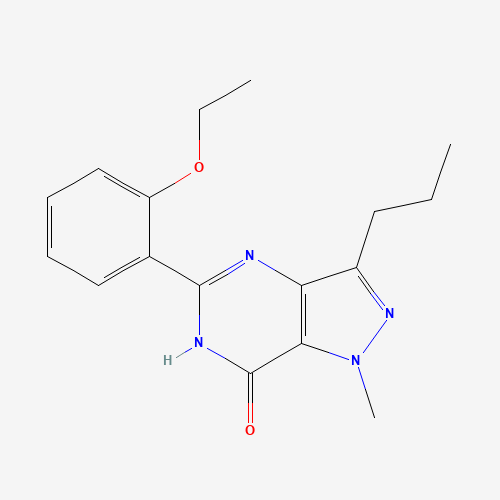 5-(2-Ethoxyphenyl)-1-methyl-3-n-propyl-1,6-dihydro-7H-pyrazolo[4,3-d]pyrimidin-7-one (CAS: 139756-21-1) - Chemical Structure and Molecular Formula 
