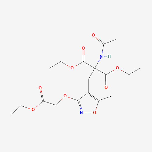 Ethyl 2-Acetamido-2-ethoxycarbonyl-3-[3-(ethoxycarbonylmethoxy)-5-methylisoxazol-4-yl]propanoate (CAS: 887354-95-2) - Related Chemical Product
