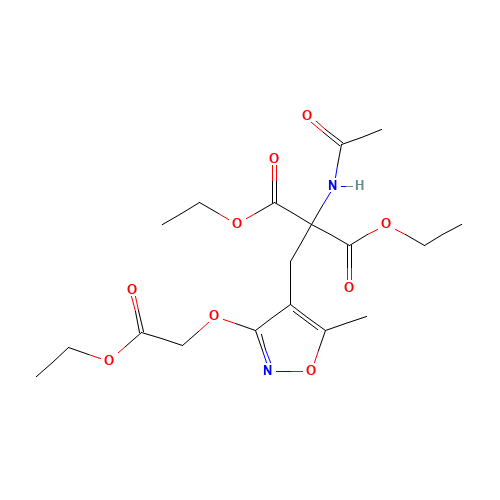 Ethyl 2-Acetamido-2-ethoxycarbonyl-3-[3-(ethoxycarbonylmethoxy)-5-methylisoxazol-4-yl]propanoate (CAS: 887354-95-2) - Related Chemical Product
