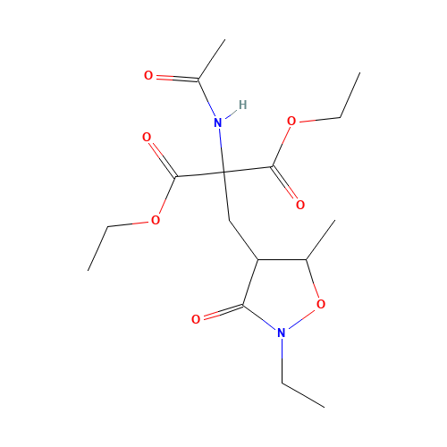 Ethyl 2-Acetamido-2-ethoxycarbonyl-3-(2-ethyl-5-methyl-3-oxoisoxazolin-4-yl) (CAS: 127020-33-1) - Related Chemical Product