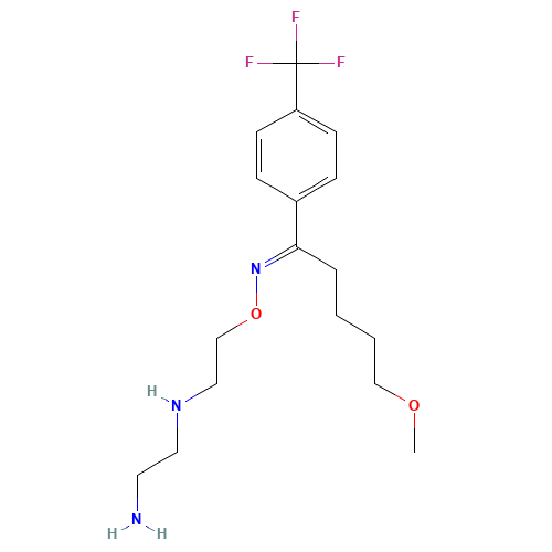 N-(Ethylamino) Fluvoxamine (CAS: 1217262-11-7) - Chemical Structure and Molecular Formula 