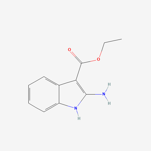Ethyl 2-Aminoindole-3-carboxylate chemical structure Ethyl 2-Aminoindole-3-carboxylate (CAS: 6433-72-3) - Chemical Structure and Molecular Formula