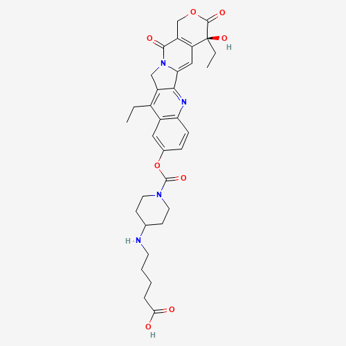 7-Ethyl-10-(4-N-aminopentanoic acid)-1-piperidino)carbonyloxycamptothecin (CAS: 181467-56-1) - Related Chemical Product