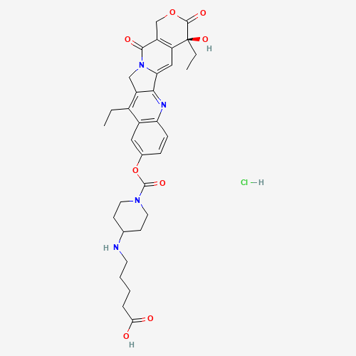 7-Ethyl-10-(4-N-aminopentanoic acid)-1-piperidino)carbonyloxycamptothecin Hydrochloride (CAS: 181629-47-0) - Related Chemical Product