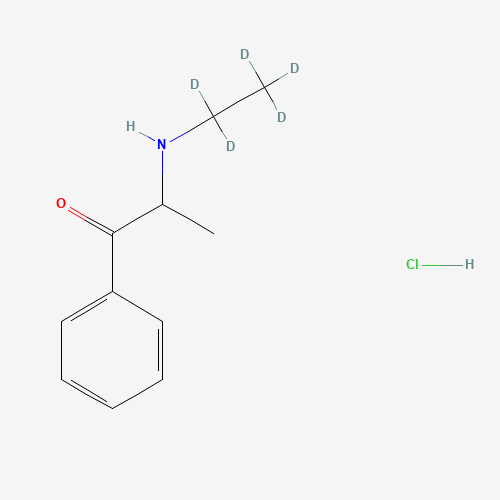 2-(Ethylamino)propiophenone-d5 Hydrochloride (CAS: 1189879-32-0) - Related Chemical Product