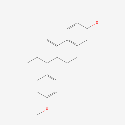 3-Ethyl-2,4-bis(p-methoxyphenyl)-1-hexene (CAS: 131-88-4) - Chemical Structure and Molecular Formula 