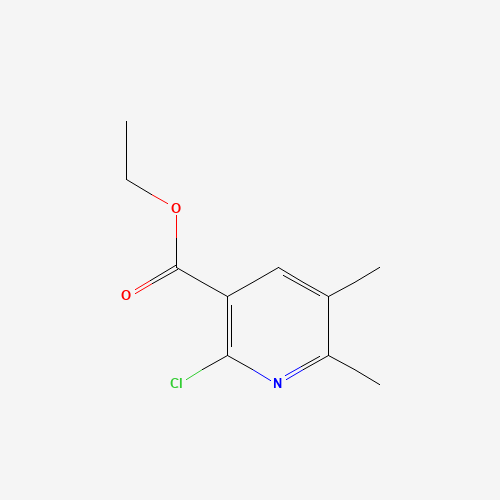 Ethyl 2-Chloro-5,6-dimethylnicotinate (CAS: 1159977-35-1) - Chemical Structure and Molecular Formula 