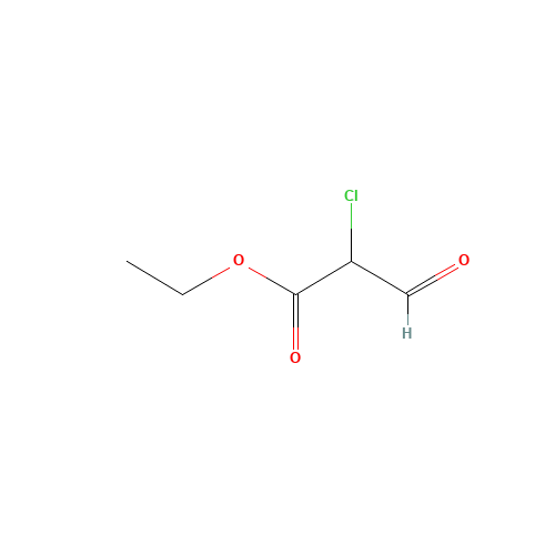 Ethyl 2-Chloro-2-formylacetate (CAS: 33142-21-1) - Chemical Structure and Molecular Formula 
