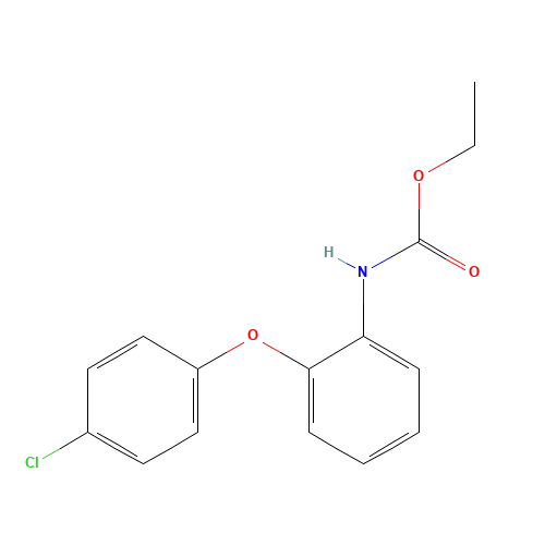 Ethyl 2-(4-Chlorophenoxy)carbanilate (CAS: 31879-60-4) - Chemical Structure and Molecular Formula 