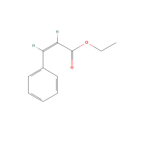 cis-Ethyl Cinnamate (contains up to 10% Ethyl dihydrocinnamate (CAS: 4610-69-9) - Chemical Structure and Molecular Formula 