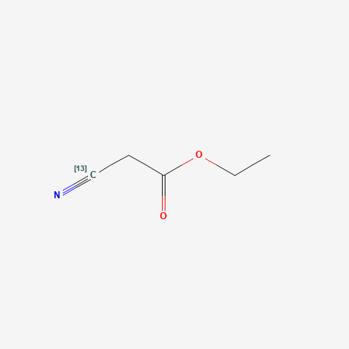 Ethyl Cyanoacetate-13C (CAS: 698387-41-6) - Chemical Structure and Molecular Formula 