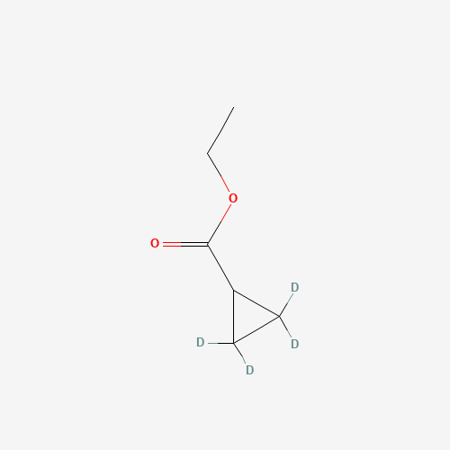 Ethyl Cyclopropylcarboxylate-d4 (CAS: 927810-77-3) - Chemical Structure and Molecular Formula 