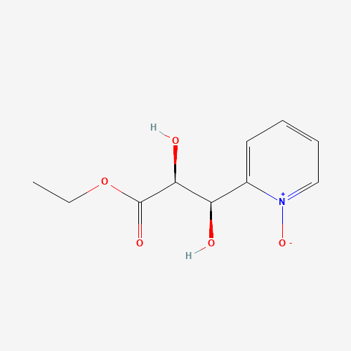 Ethyl (2S, 3R)-2,3-Dihydroxy-3-(2-pyridinyl)propanoate, N-Oxide (CAS: 529474-73-5) - Chemical Structure and Molecular Formula 