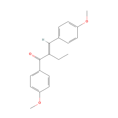 a-Ethyl-4,4'-dimethoxychalcone (CAS: 90-92-6) - Related Chemical Product