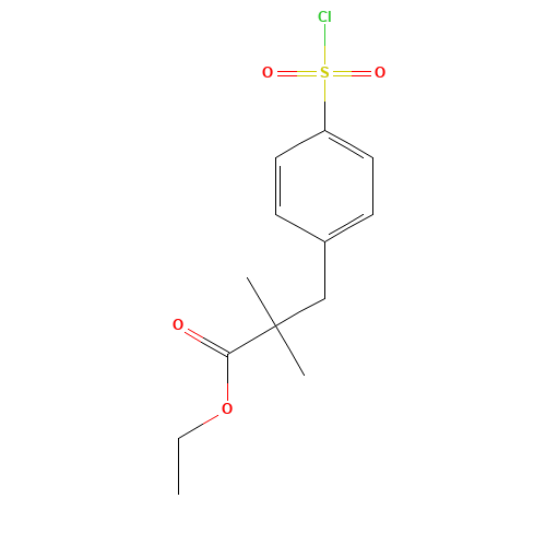 Ethyl 2,2-Dimethyl-3-(4-chlorosulfonylphenyl)propionate (CAS: 887355-04-6) - Related Chemical Product