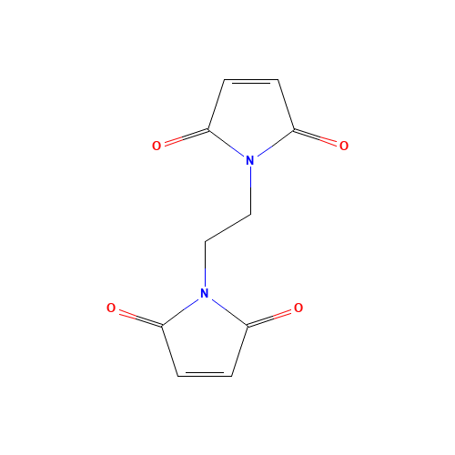 Ethylene-bis-maleimide (CAS: 5132-30-9) - Chemical Structure and Molecular Formula 