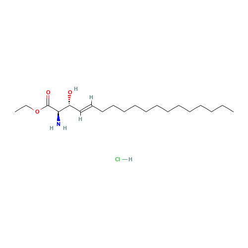 Ethyl-D-erythro-sphingosinate Hydrochloride (CAS: 355803-79-1) - Chemical Structure and Molecular Formula 