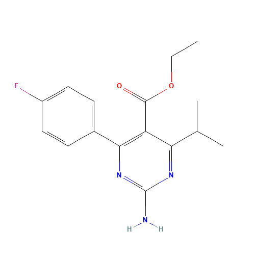Ethyl 4-(4-Fluorophenyl)-6-isopropyl-2-amino-pyrimidine-5-carboxylate (CAS: 712320-67-7) - Related Chemical Product