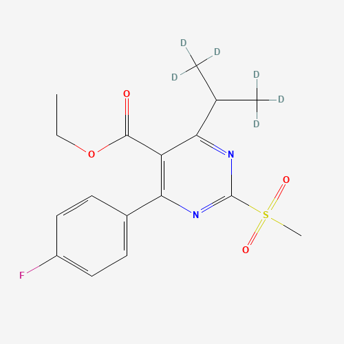 Ethyl 4-(4-Fluorophenyl)-6-isopropyl-2-(methylsulfonyl)pyrimidine-5-carboxylate-d6 (CAS: 1185128-49-7) - Related Chemical Product