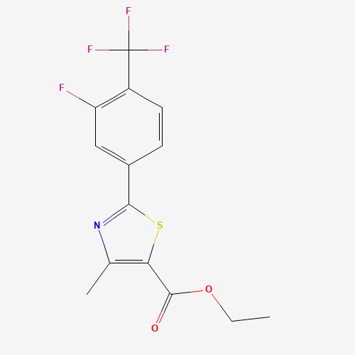 Ethyl 2-[3-Fluoro-(trifluoromethyl)phenyl]-4-methyl-thiazole-5-carboxylate (CAS: 317319-21-4) - Related Chemical Product