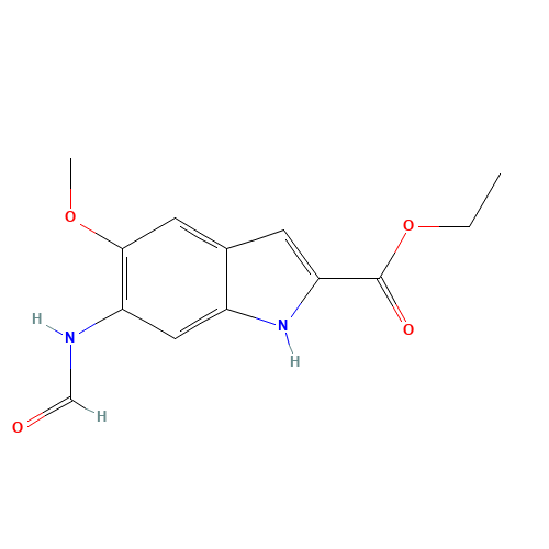 Ethyl 6-Formylamino-5-methoxyindole-2-carboxylate (CAS: 119825-27-3) - Related Chemical Product