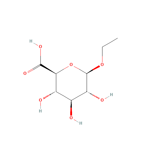 Ethyl b-D-Glucuronide (CAS: 17685-04-0) - Chemical Structure and Molecular Formula 