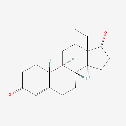 D-Ethyl Gonendione (CAS: 21800-83-9) - Chemical Structure and Molecular Formula 